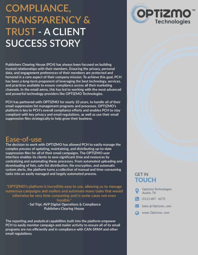 Client Success Story – Publishers Clearing House