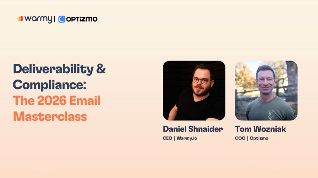 Warmy and OPTIZMO Webinar Email